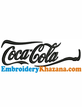 Coca Cola Embroidery Design