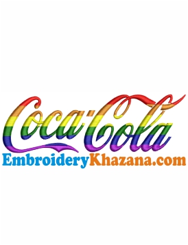 Coca Cola Logo Embroidery Design