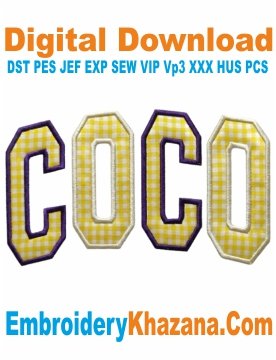 Coco Arch Outline Embroidery Design