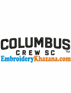 Columbus Crew Logo Embroidery Design