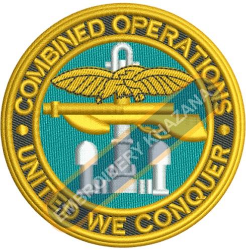 Combined Operations Crest Embroidery Design