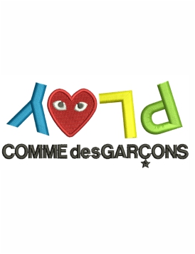 Comme Des Garcons Play Embroidery Design