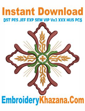 Coptic Cross Emboidery Design
