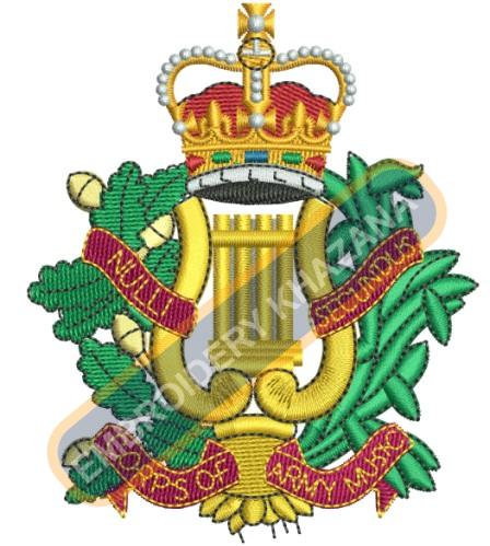 Corps Military Machine Embroidery Design