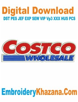 Costco Logo Machine Embroidery Design