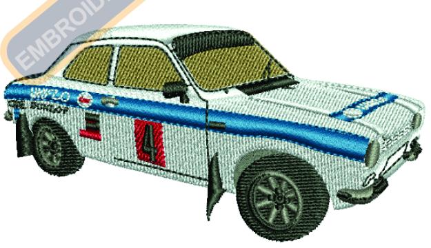 Coupe Car Embroidery Design