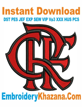 CRF Flamengo Embroidery Design