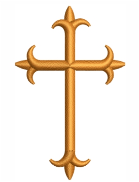 Christian Cross Embroidery Design