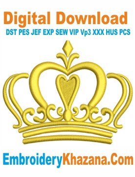 Crown Embroidery Designs