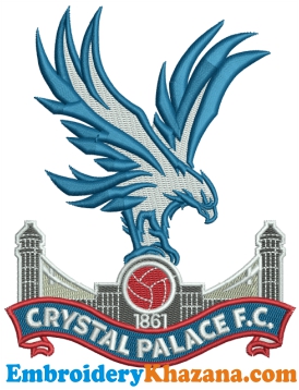 Crystal Palace Logo 1861 Embroidery Design