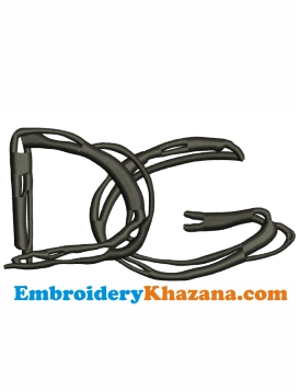 DG Logo Embroidery Design