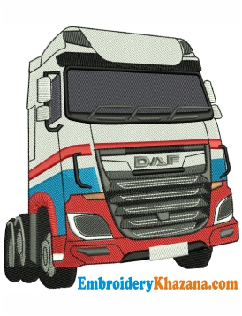 Daf Truck Embroidery Design