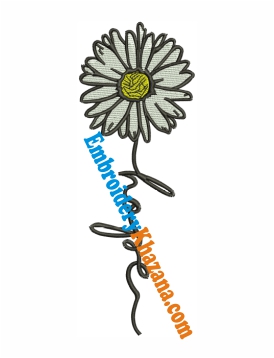 Daisy Hope Quote Embroidery Design