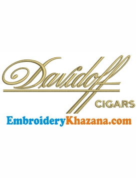 Davidoff Cigars Logo Embroidery Design