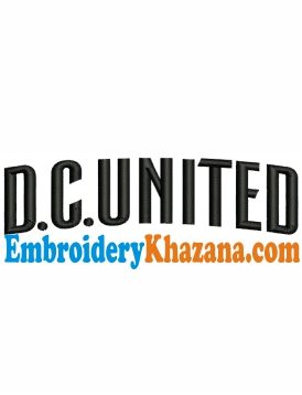 Dc United Logo Embroidery Design