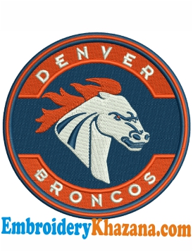 Denver Broncos Embroidery Design