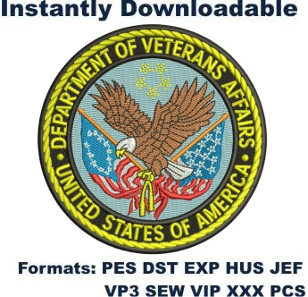 Department of Veterans Affairs embroidery design