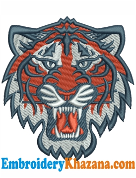 Detroit Tigers Logo embroidery design