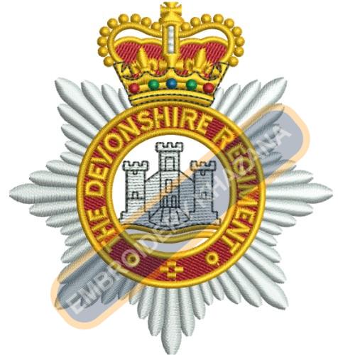 Devonshire Regiment Embroidery Design