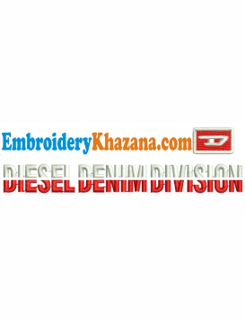Diesel Denim Division Embroidery Design