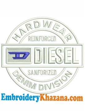Diesel Hardwear Circle Embroidery Design