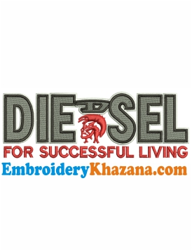 Diesel Logo Embroidery Design