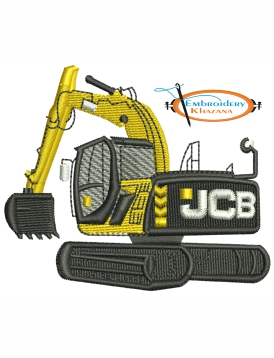 Digger Embroidery Design
