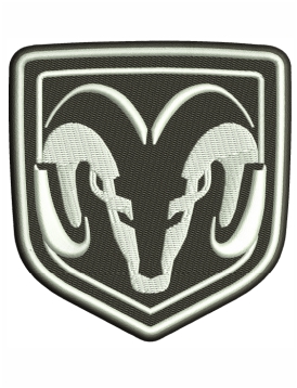 Dodge Ram Logo Embroidery Design