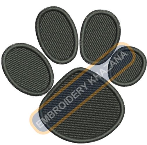 Dog Paw Embroidery Design
