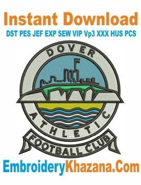 Dover Athletic Fc Logo Embroidery Design
