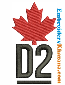 Dsquared2 Logo Embroidery Design