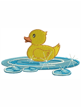 Duckling Embroidery Design