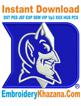Duke Blue Devils Logo Embroidery Design
