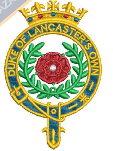 Duke of Lancaster Regiment Crest Embroidery Design
