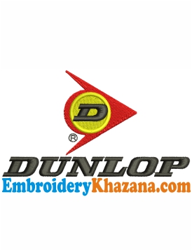 Dunlop Logo Embroidery Design