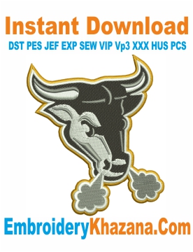 Durham Bulls Logo Embroidery Design