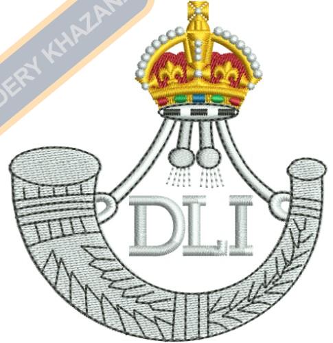 Durham Light Infantry Badge Embroidery Design
