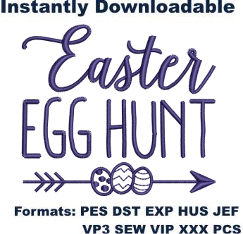 Easter Egg Hunt Embroidery Designs