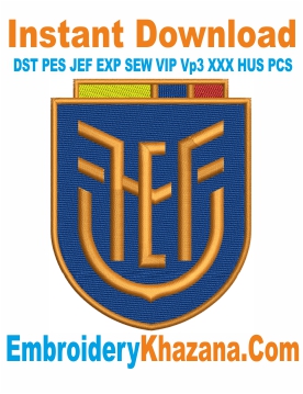Ecuador Fc Logo Embroidery Design
