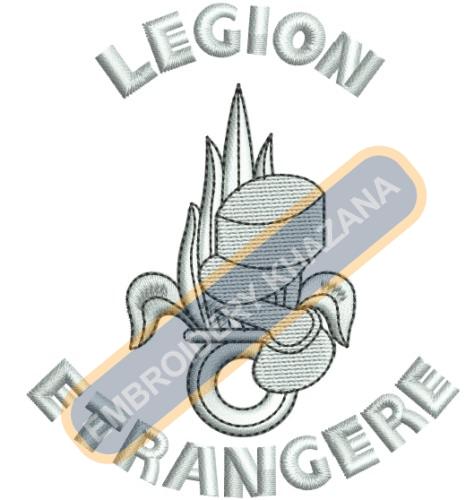 Ecusson Ou Patch Rond De La Legion Badge Embroidery Design
