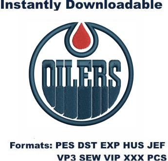 Edmonton Oilers Logo Embroidery Designs