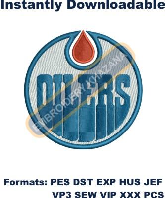 Edmonton Oilers Logo embroidery design
