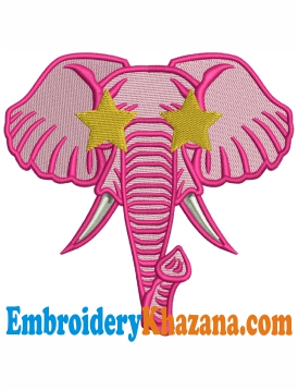 Elephant Embroidery Design