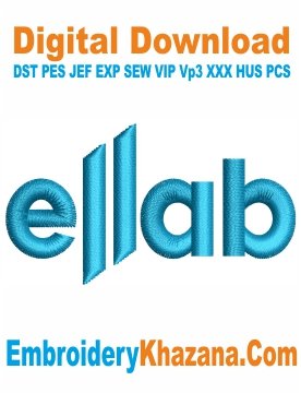 Ellab Logo Embroidery Design
