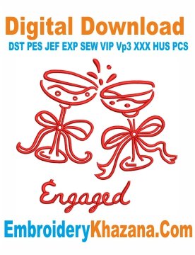 Engaged Embroidery Design