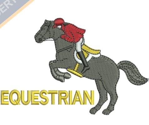 Equestrian Embroidery Design