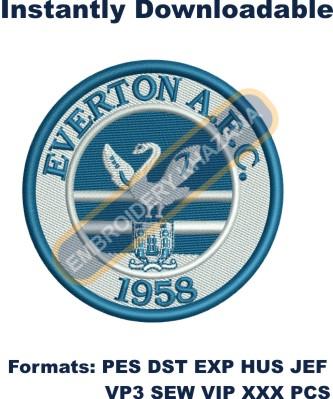 Everton Afc Cork embroidery design