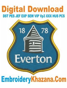 Everton Fc Embroidery Design