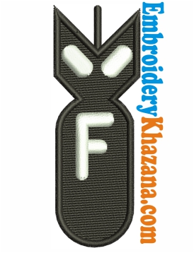 F Bomb Embroidery Design