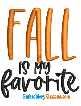 Fall Lover Embroidery Design